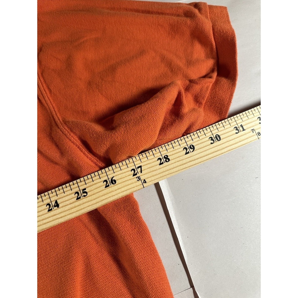 Ralph Lauren Chaps Polo Shirt Adult Extra Extra Large Orange Spellout Line Mens - Picture 9 of 10